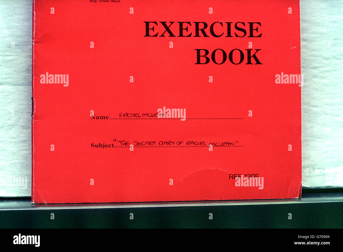 Crime Murdered Oxford Student Rachel McLean's Diary Stock Photo Alamy