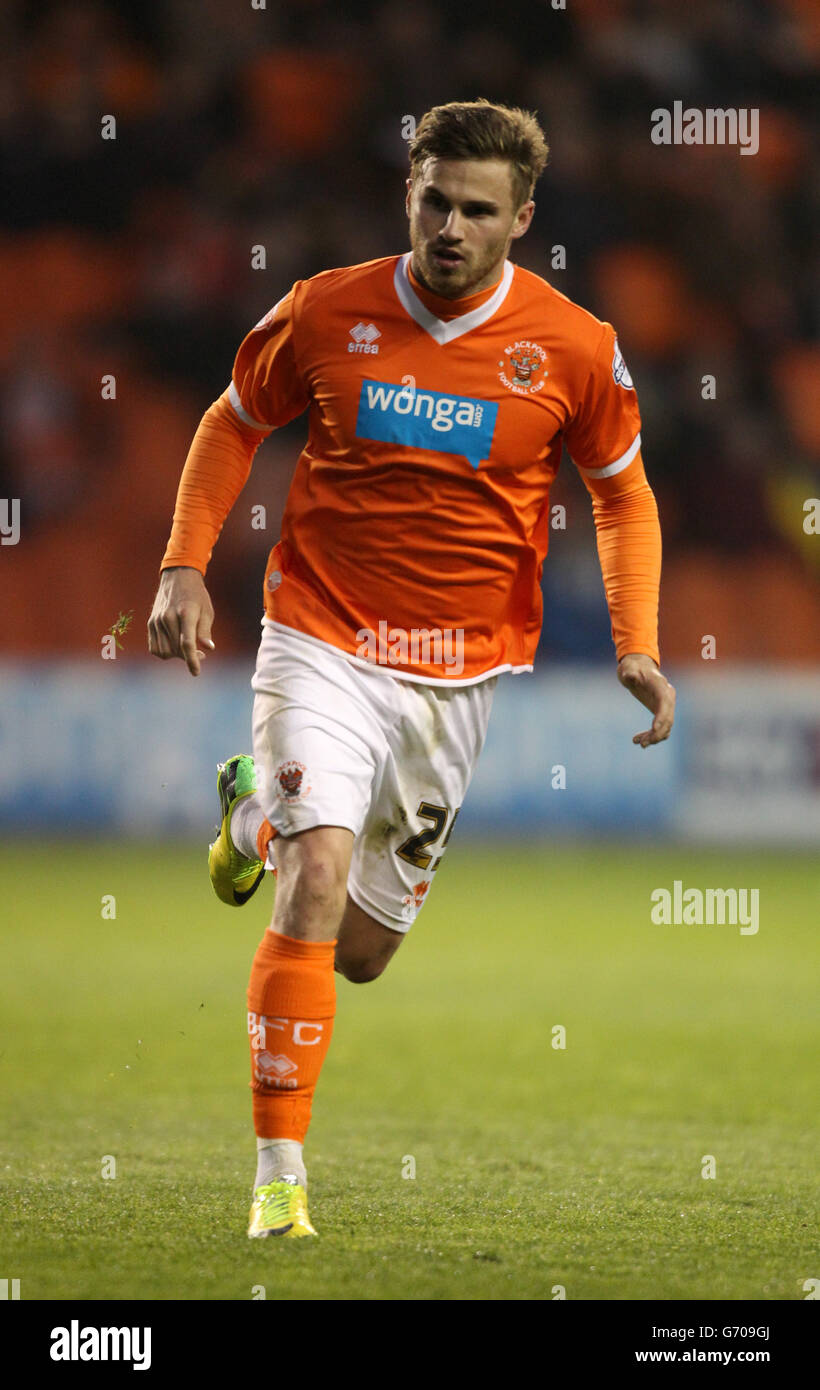 Soccer - Sky Bet Championship - Blackpool v Derby County - Bloomfield Road. David Goodwillie, Blackpool Stock Photo