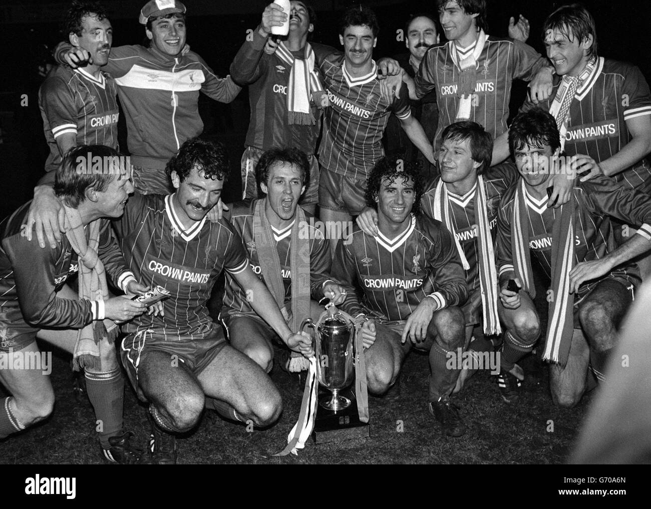 Liverpool Milk Cup Win 1984 Stock Photo