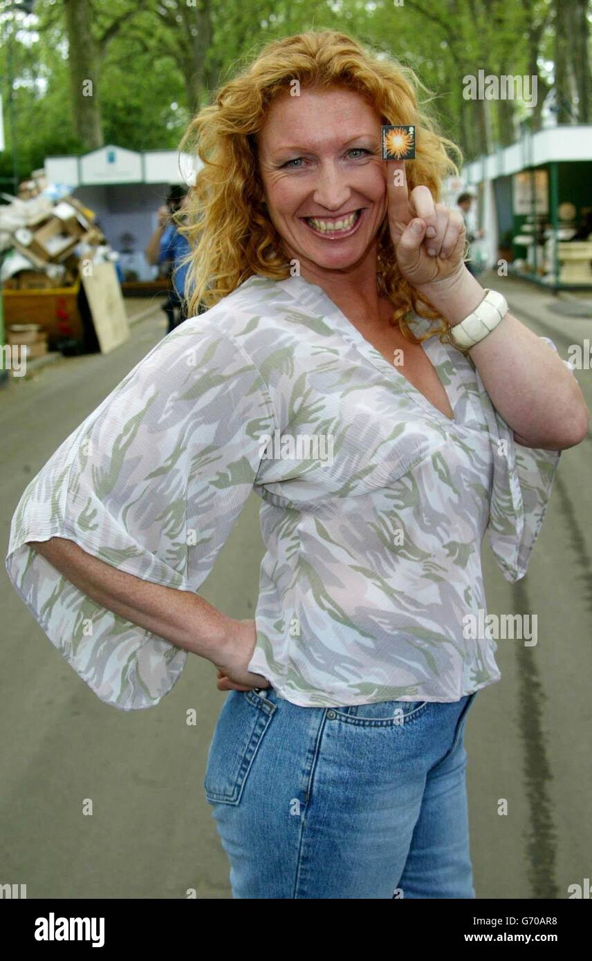 TV gardener Charlie Dimmock lauches the Royal Mail's latest set of