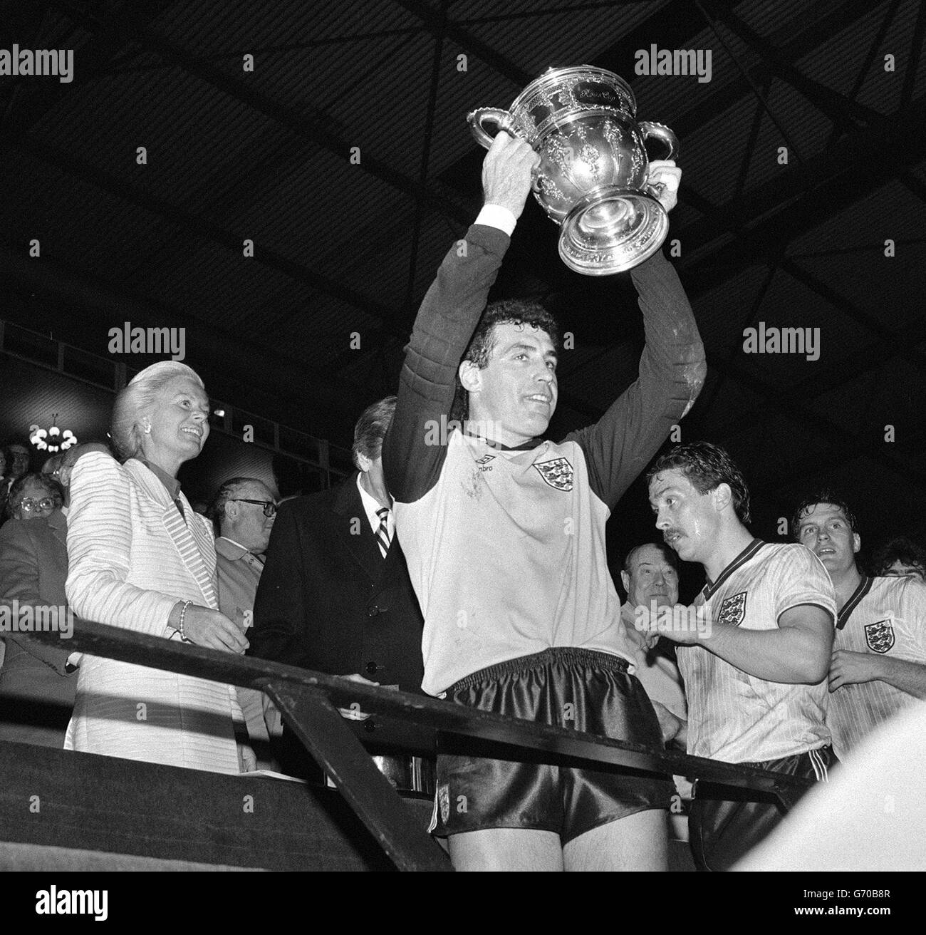 England v Scotland. The Duchess of Kent presents the Rous Cup to