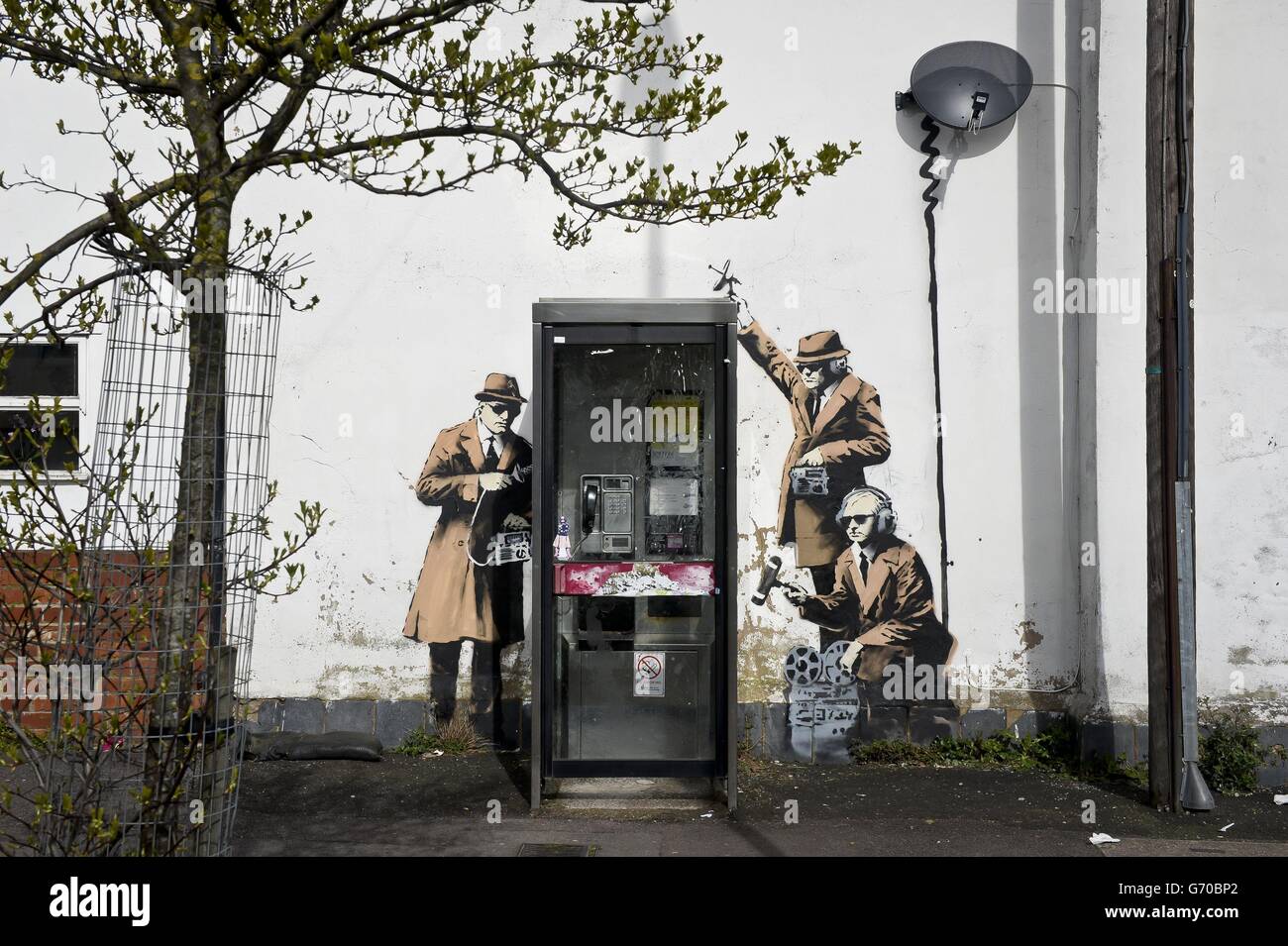 New Banksy artwork Stock Photo