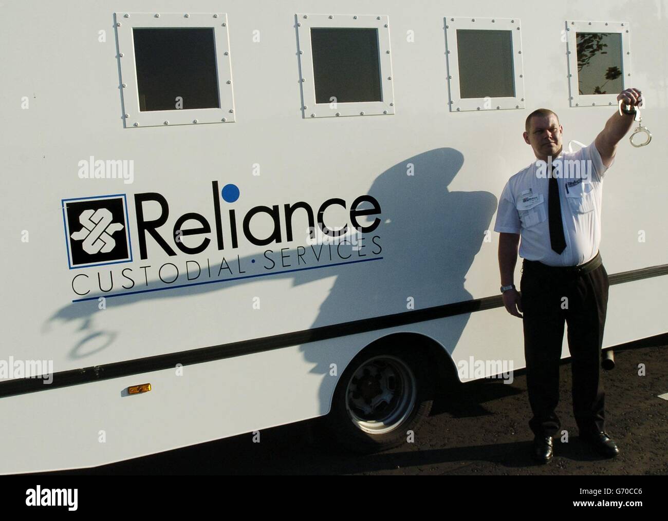 Reliance Custodial Services escort officer Crawford Mackie at the