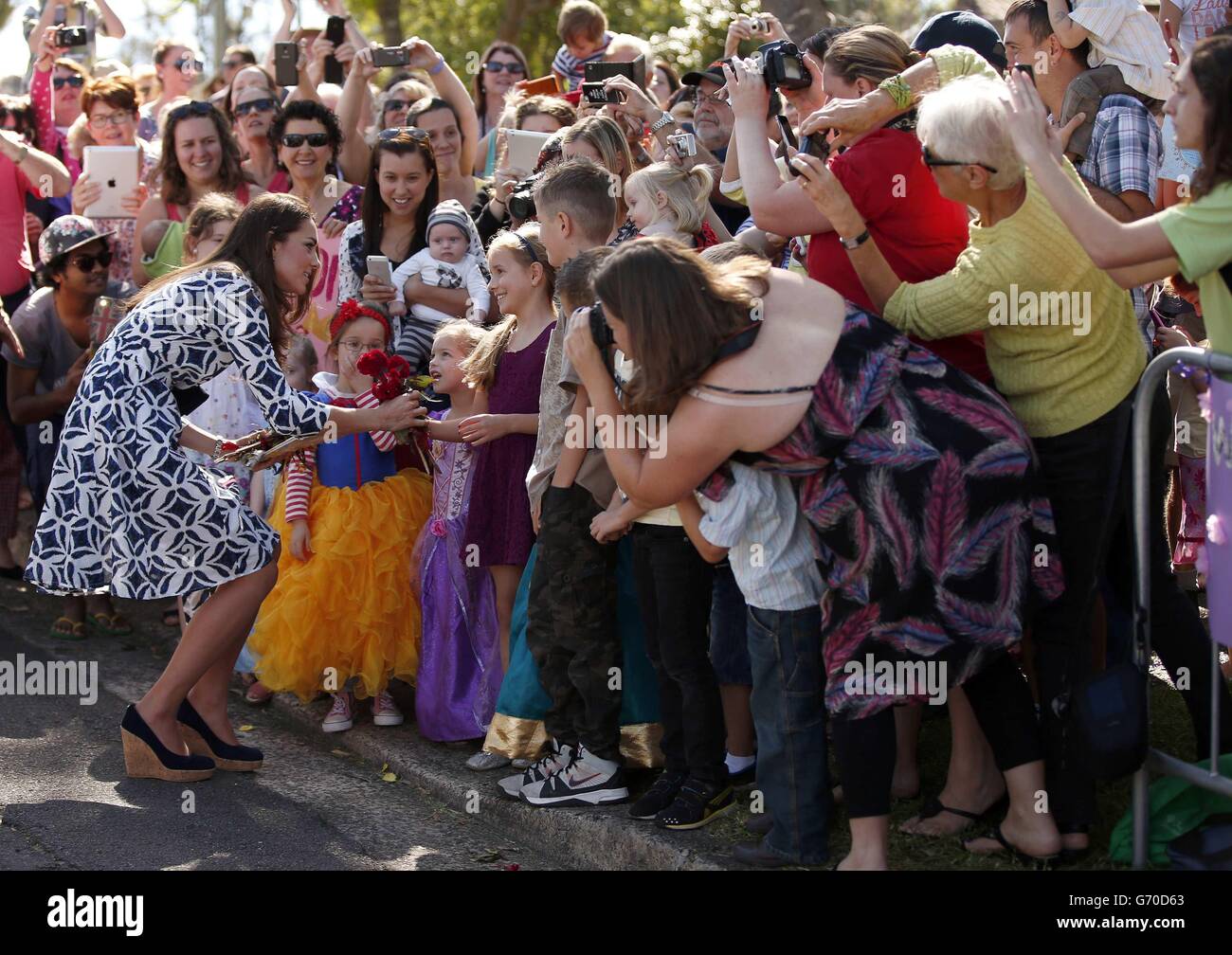 Royal visit to Australia and NZ - Day 11 Stock Photo