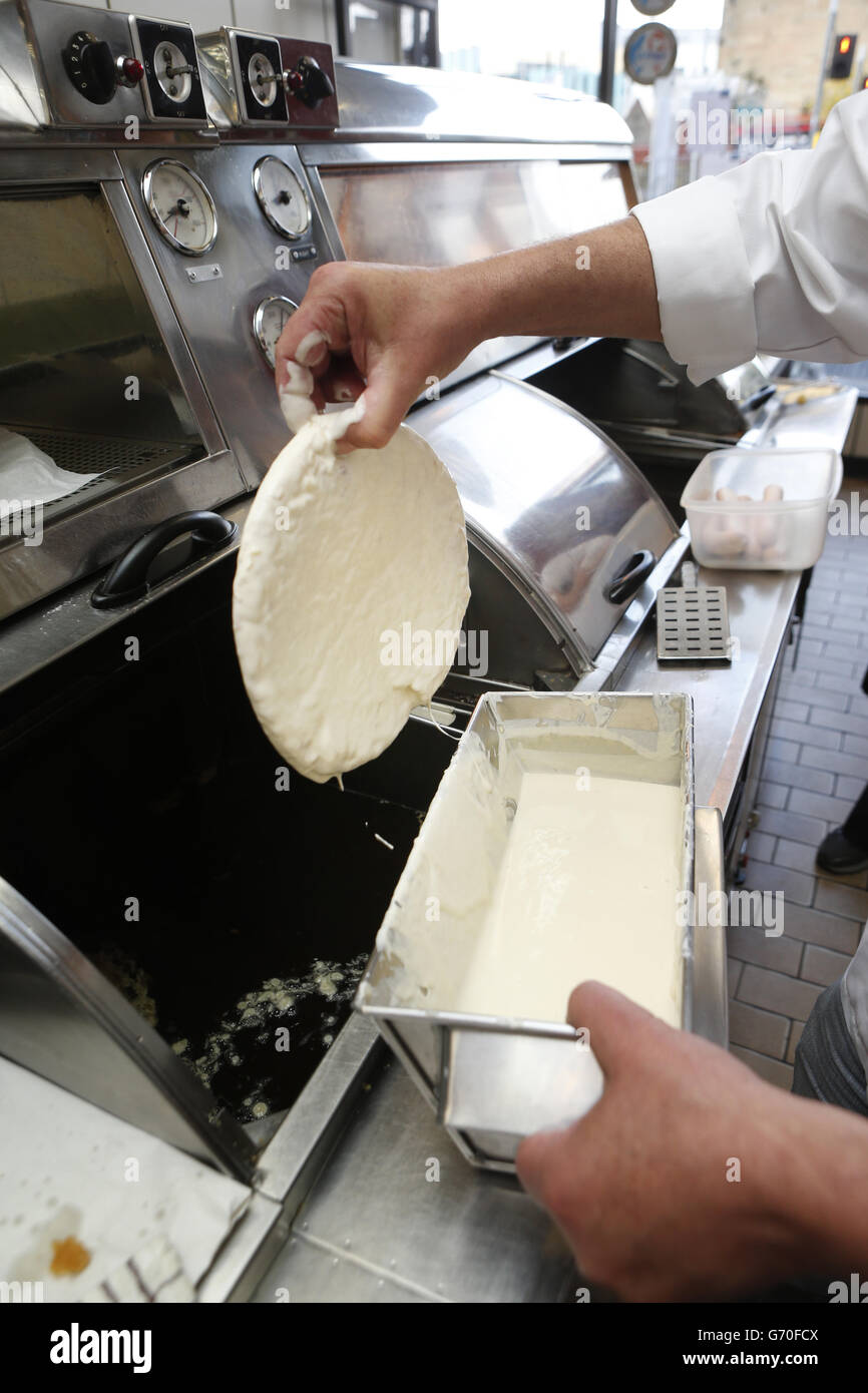 Deep fried pizza scotland hires stock photography and images Alamy