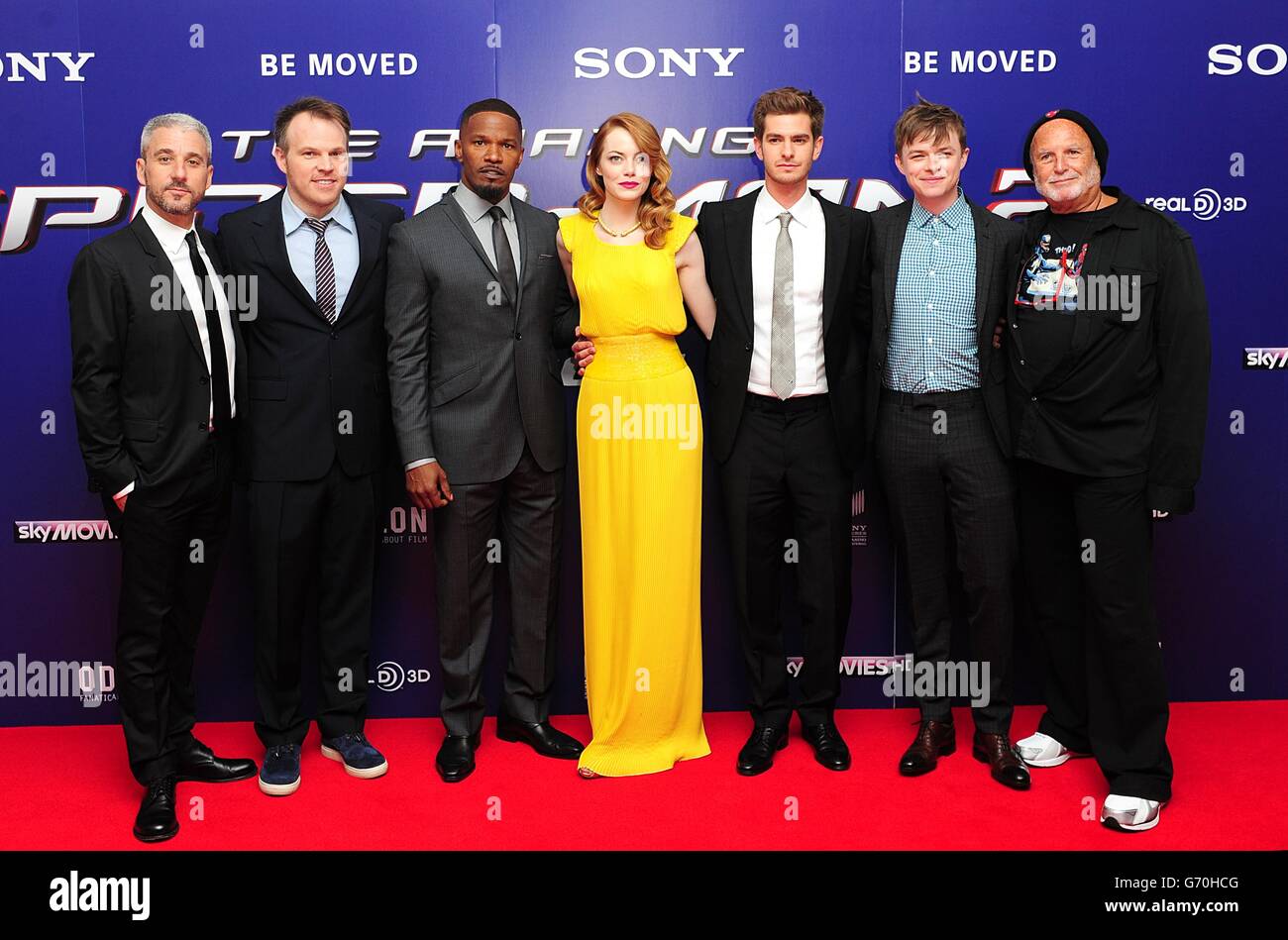The Amazing Spider-Man 2 World Premiere - London Stock Photo - Alamy