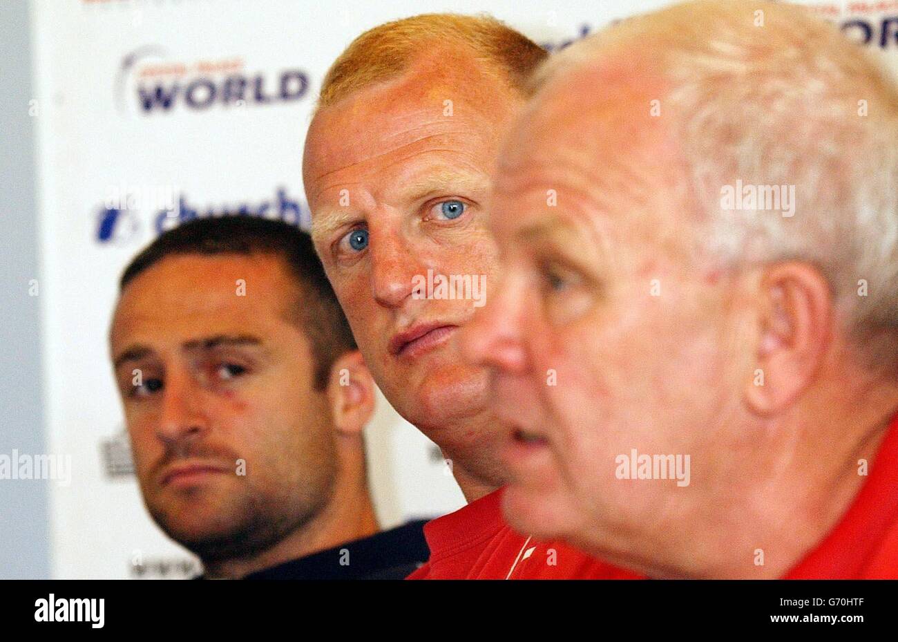 Iain Dowie Press Conference Stock Photo