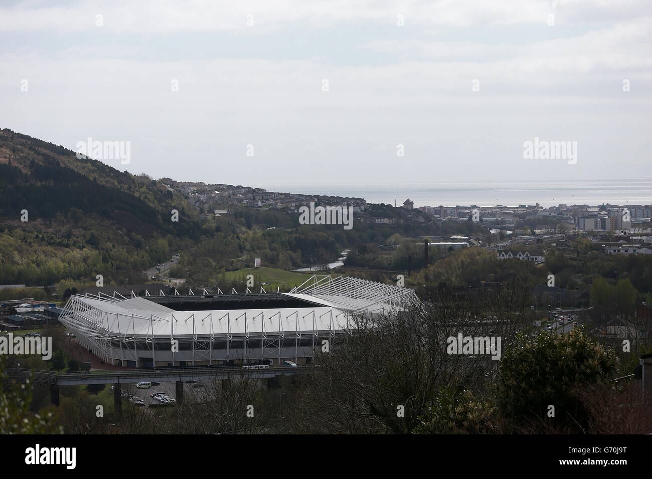 Soccer - Barclays Premier League - Swansea City v Chelsea - Liberty Stadium. A general view of the Liberty Stadium Stock Photo