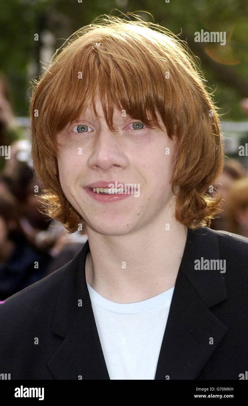 Rupert Grint (who plays Ron Weasley) arrives for the UK premiere of Harry Potter And The