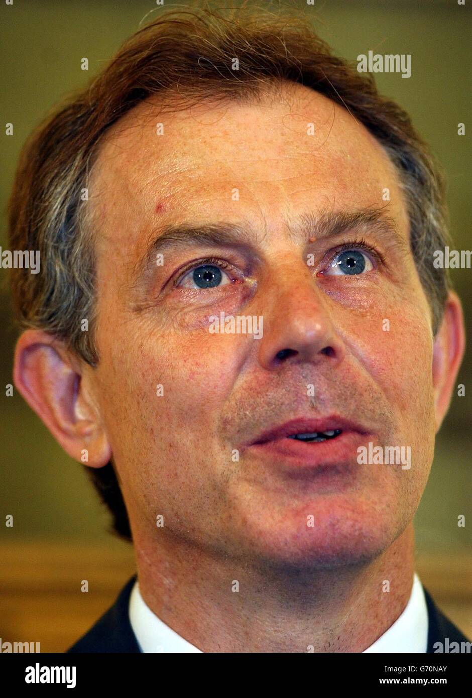 Tony Blair Iraq Leadership Speech Stock Photo - Alamy
