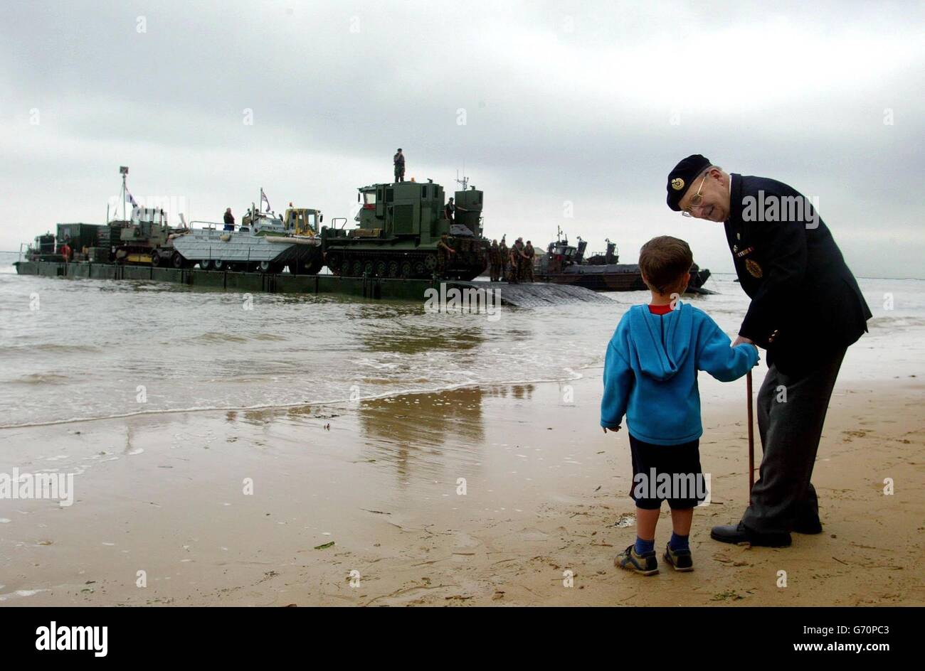 D-Day Rehearsal Stock Photo