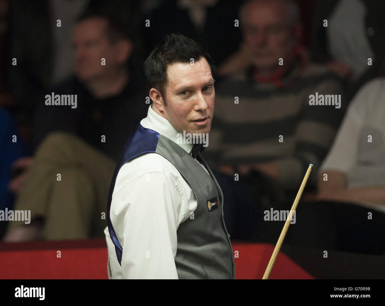 Dominic Dale during his match against Mark Davis during the Dafabet World Snooker Championships at The Crucible, Sheffield. PRESS ASSOCIATION Photo. Picture date: Wednesday April 23, 2014. See PA story SNOOKER World. Photo credit should read: Tim Goode/PA Wire Stock Photo