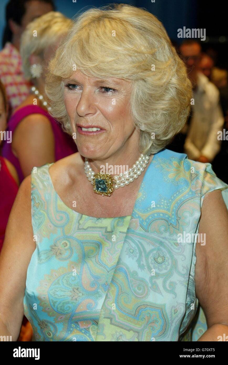 Camilla parker bowles mama mia hi-res stock photography and images - Alamy
