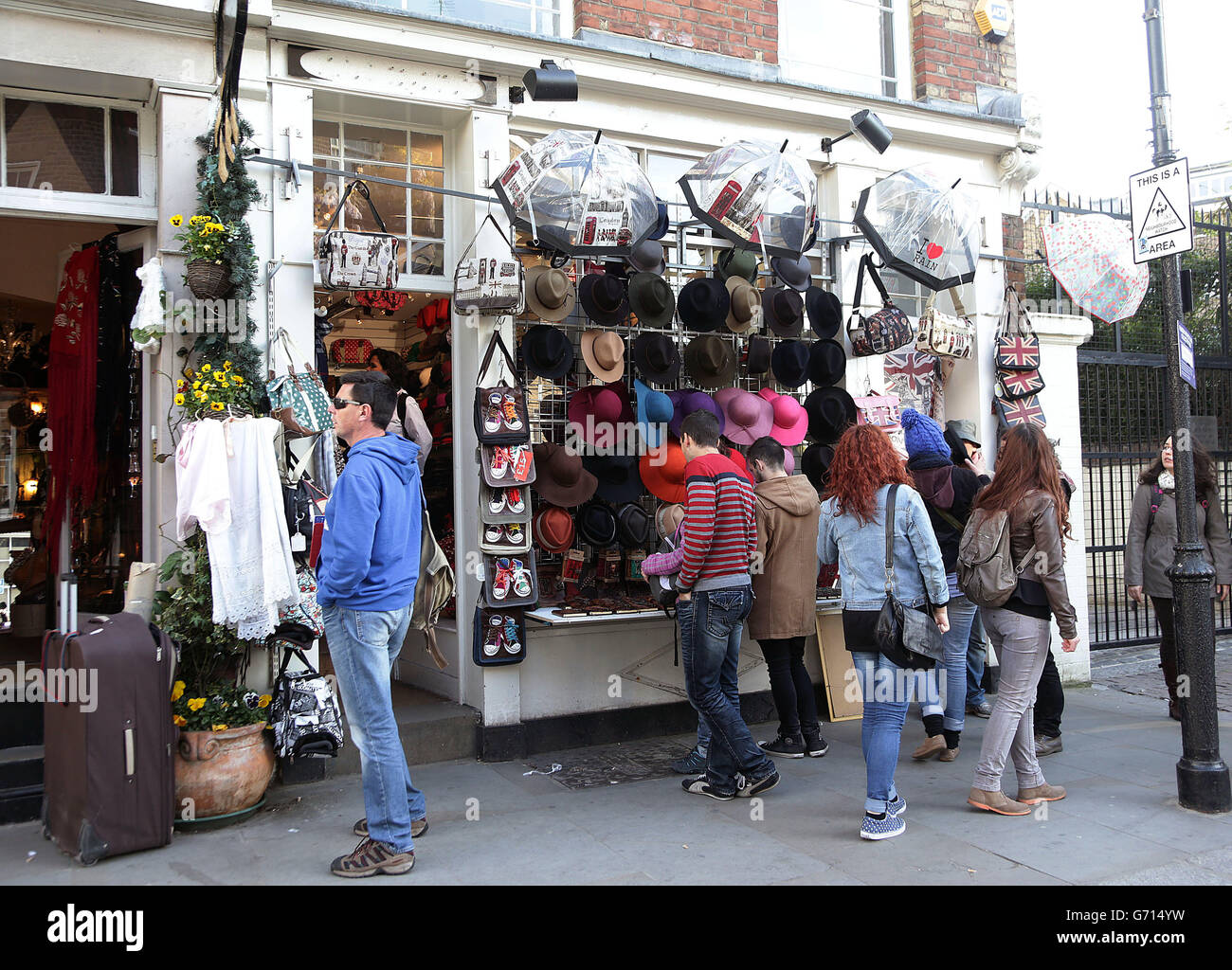 Notting Hill Stock London. A general view of a gift shop in Notting