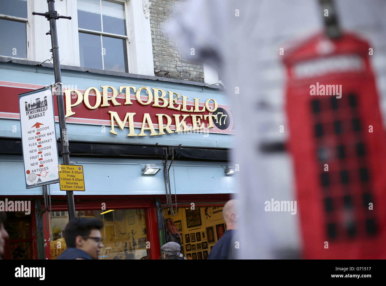 The World Famous Portobello Market gift store on Portobello Road in