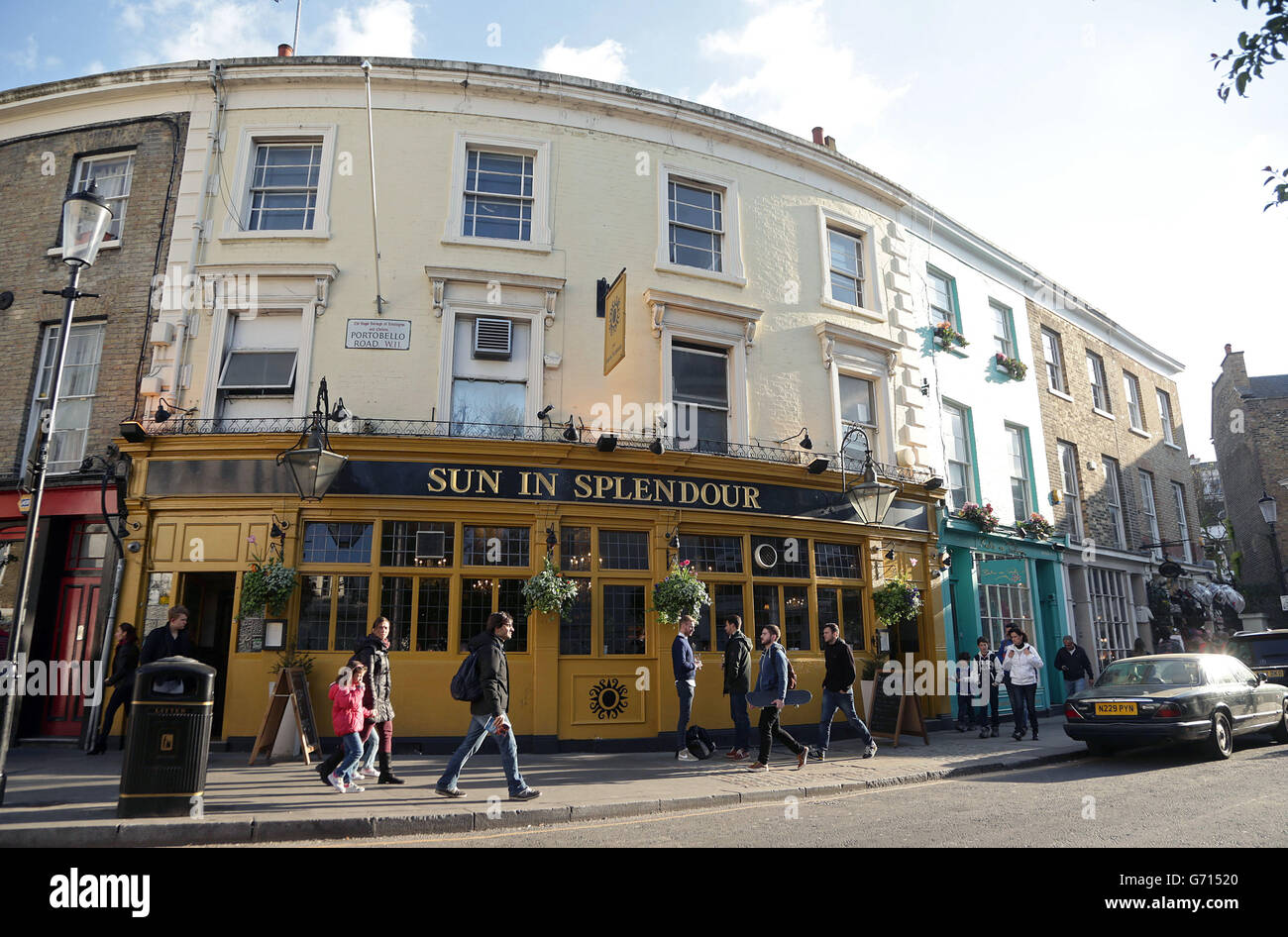 The Sun In Splendour pub on Portobello Road in Notting Hill, London ...