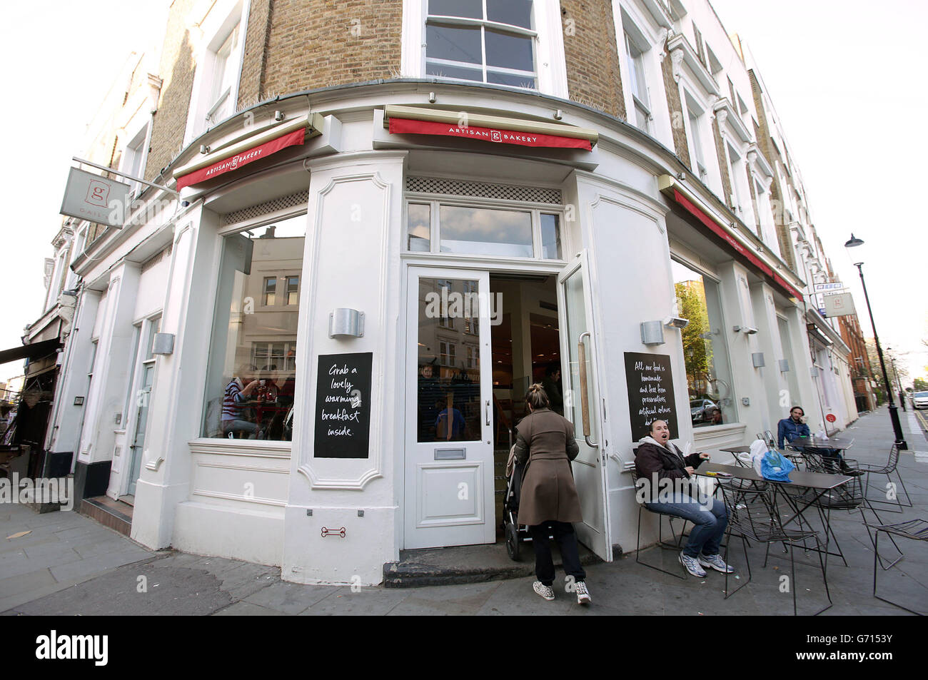 The Artisan Bakery on Portobello Road in Notting Hill, London Stock