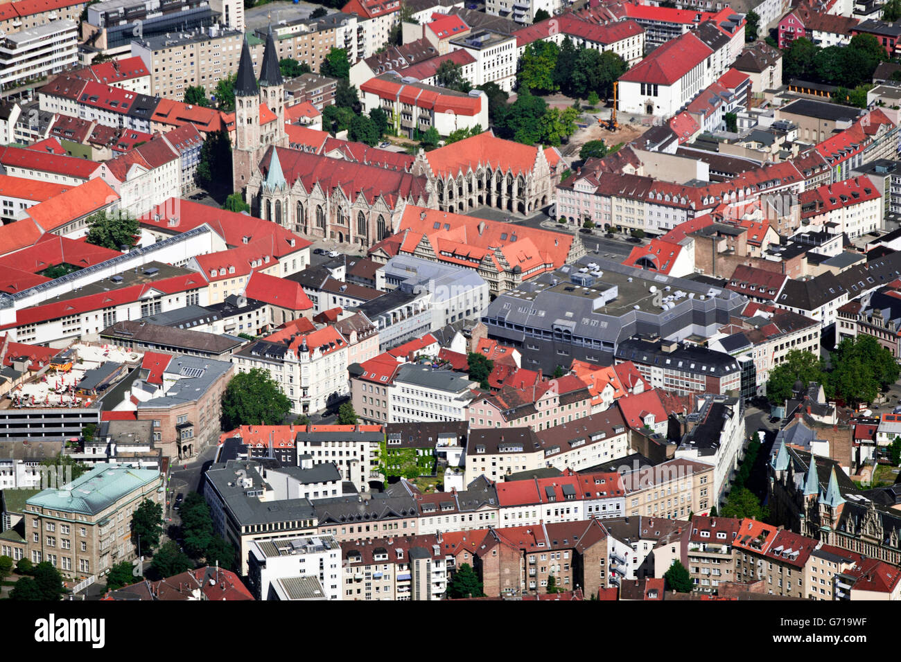 Altstadtmarkt, St Martini church, Dornse, Brunswick, Lower Saxony, Germany / Braunschweig Stock