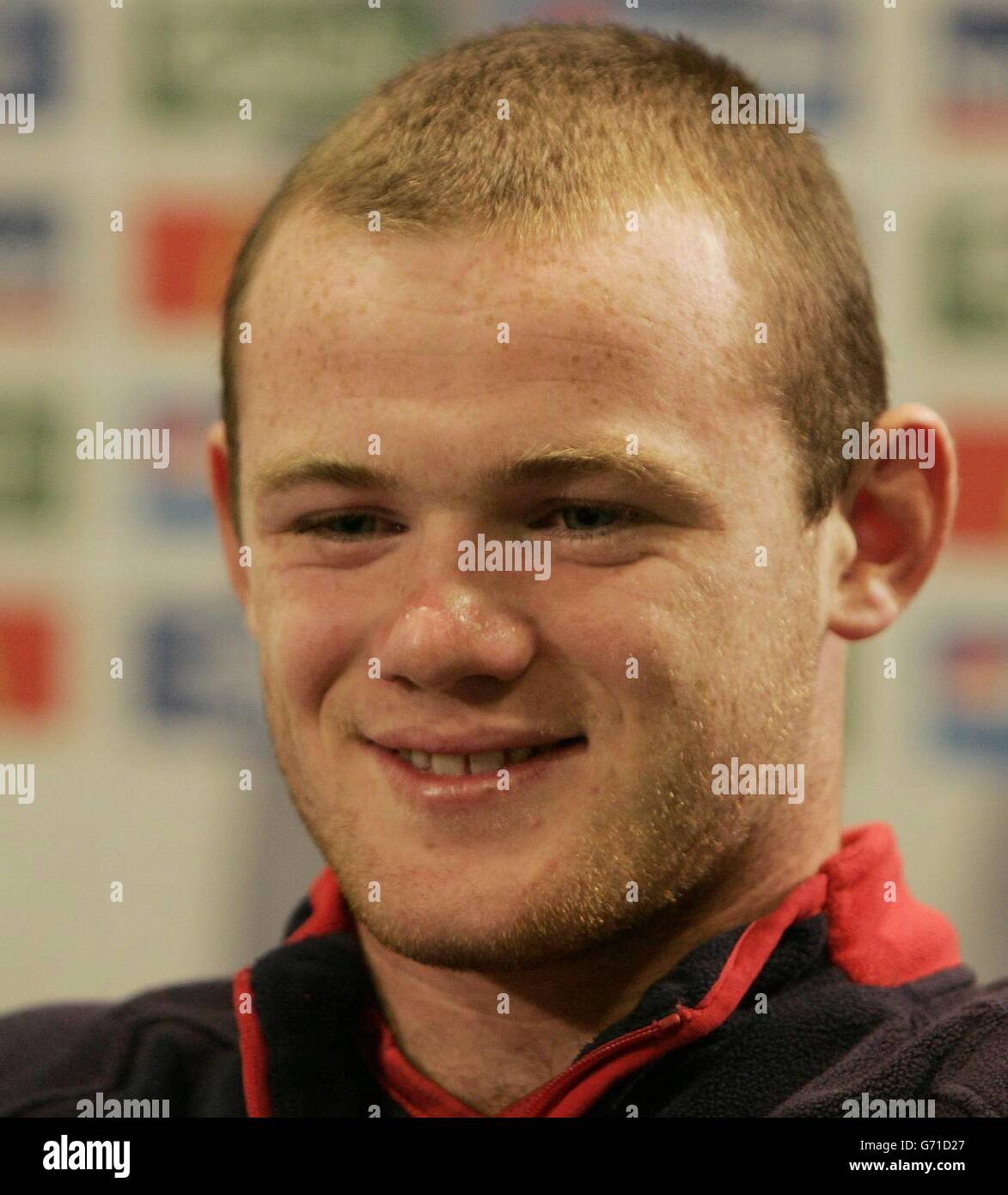 Wayne Rooney at Press Conference,England Stock Photo Alamy