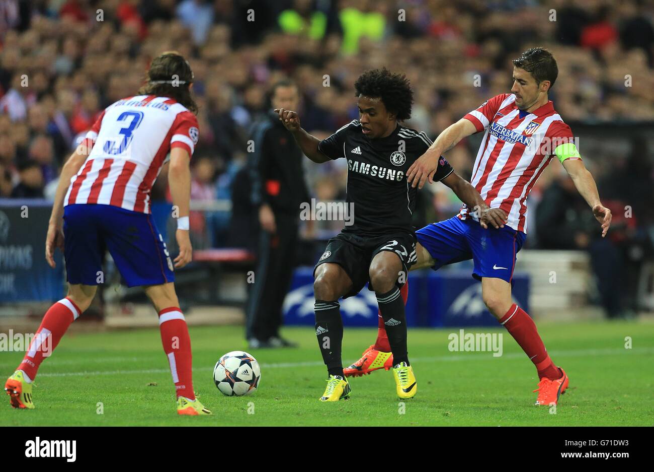 Soccer - UEFA Champions League - Semi Final - First Leg - Atletico Madrid v Chelsea - Vincente Calderon Stadium Stock Photo