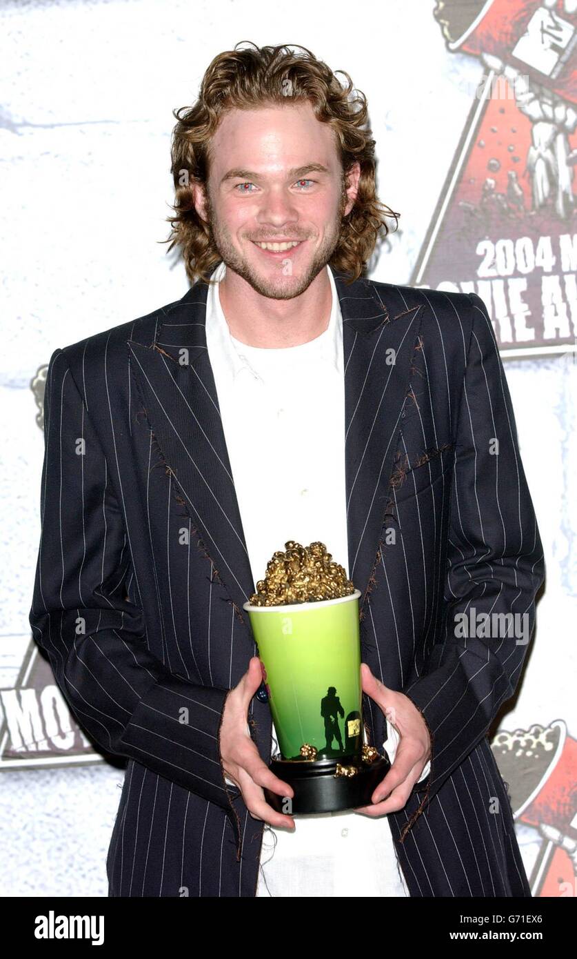 Actor shawn ashmore mtv movie awards 2004 hires stock photography and