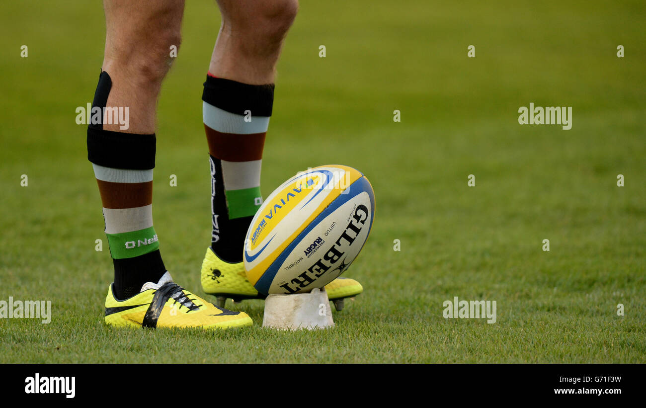 Rugby Union - Aviva Premiership - Harlequins v Leicester Tigers - Twickenham Stoop Stock Photo