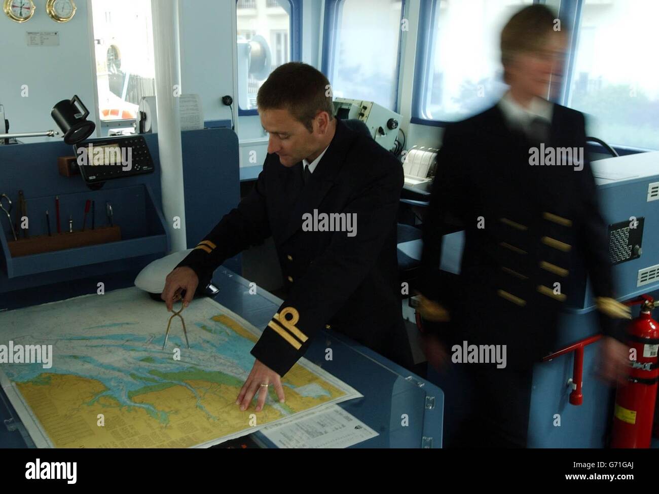 Deck officer billy campbell from brixham in south devon hi-res stock ...