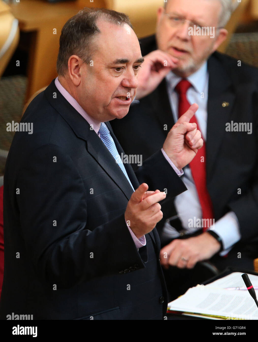 Scottish First minister Alex Salmond during Question Time at the ...