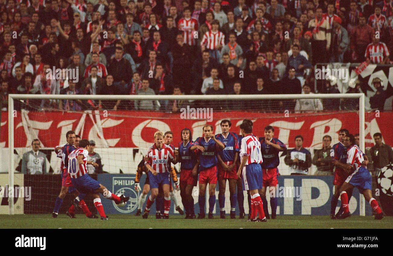 UEFA Champions League -Atlectico Madrid v Steaua Bucuresti. Philips , Board  Stock Photo - Alamy