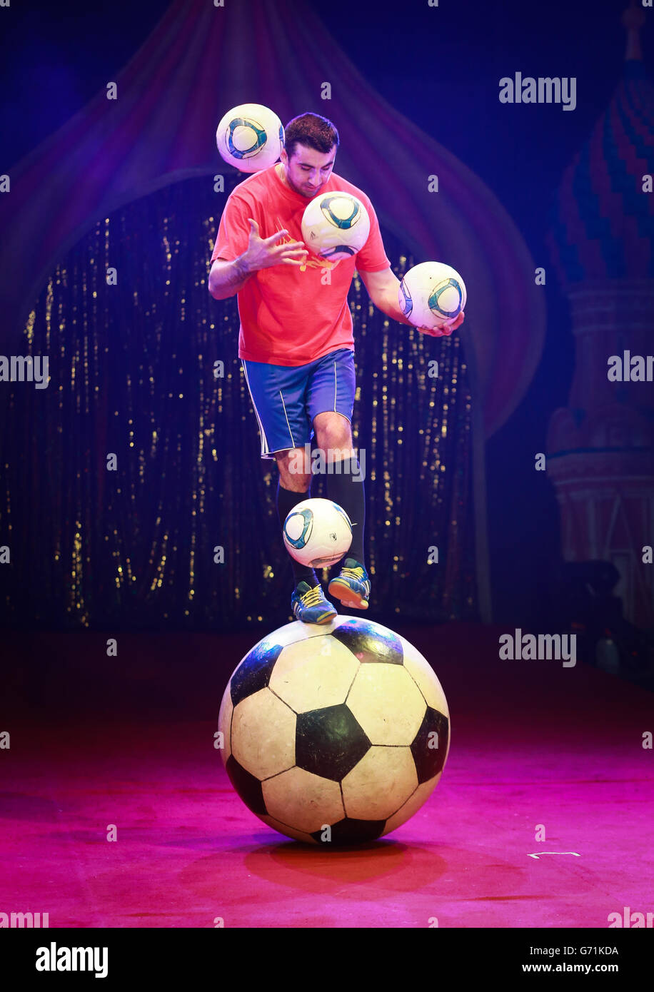 Zhora Oganisyan a football juggler from The Moscow State Circus