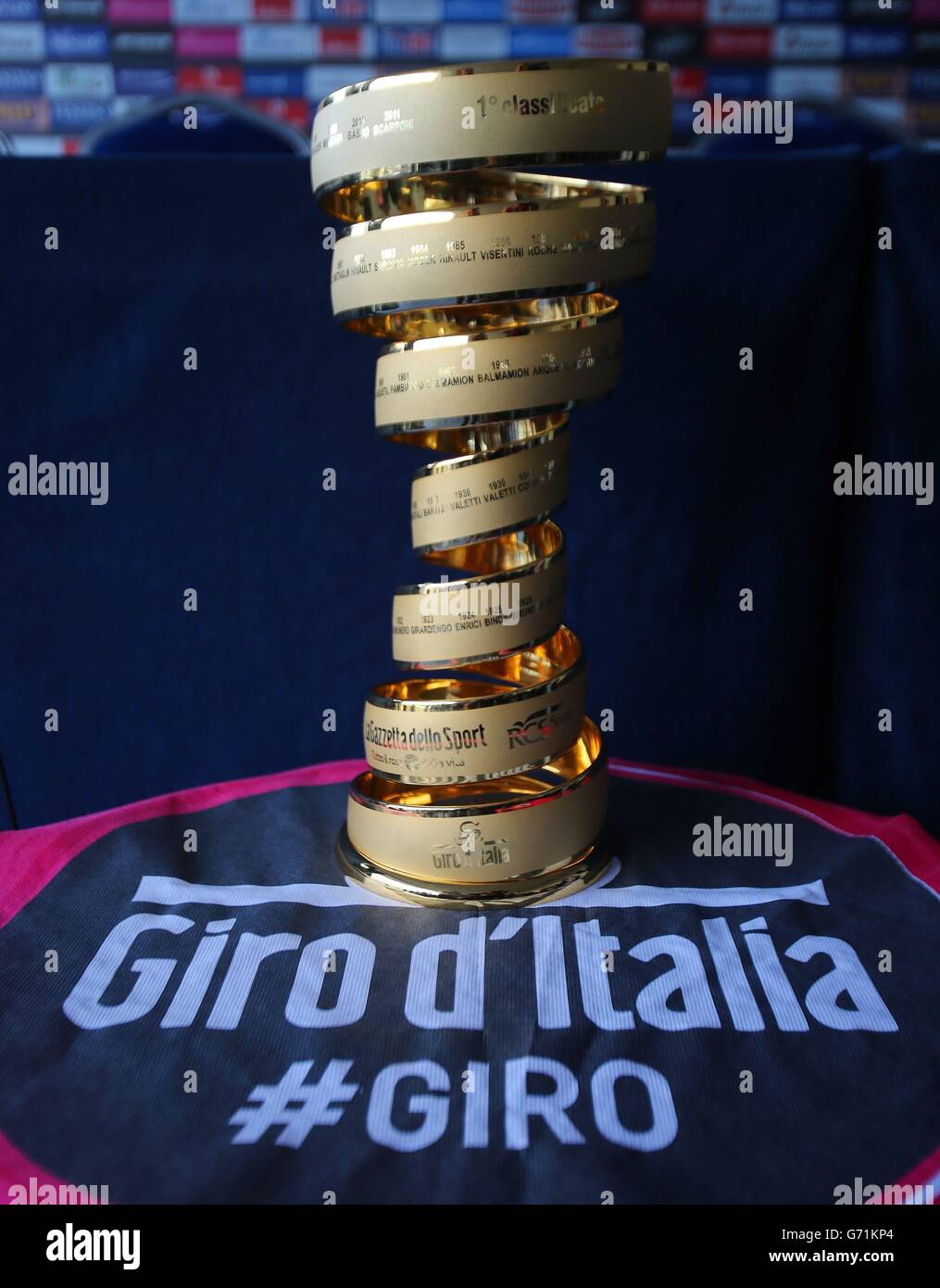 Cycling - 2014 Giro D'Italia - Press Conference - Belfast City Hall Stock Photo