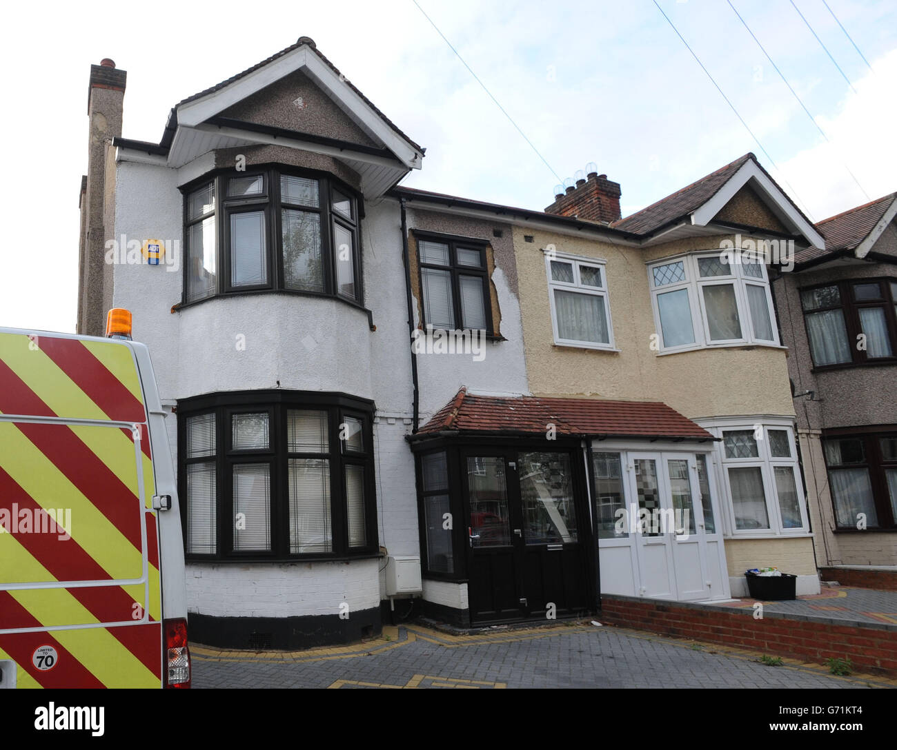 The house in Church Road, Newbury Park, Ilford, which DIY squatter