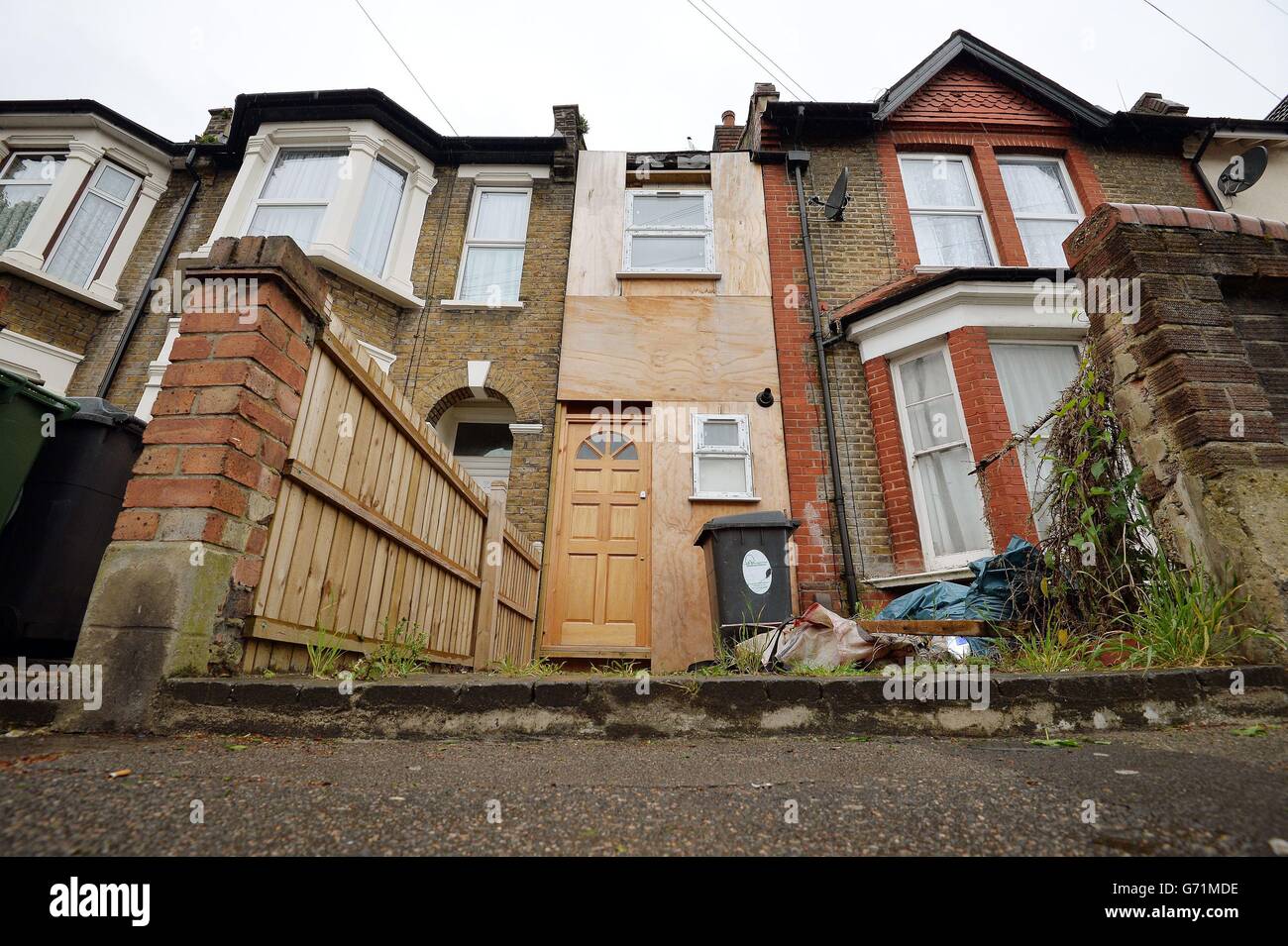 Narrow house London Stock Photo Alamy