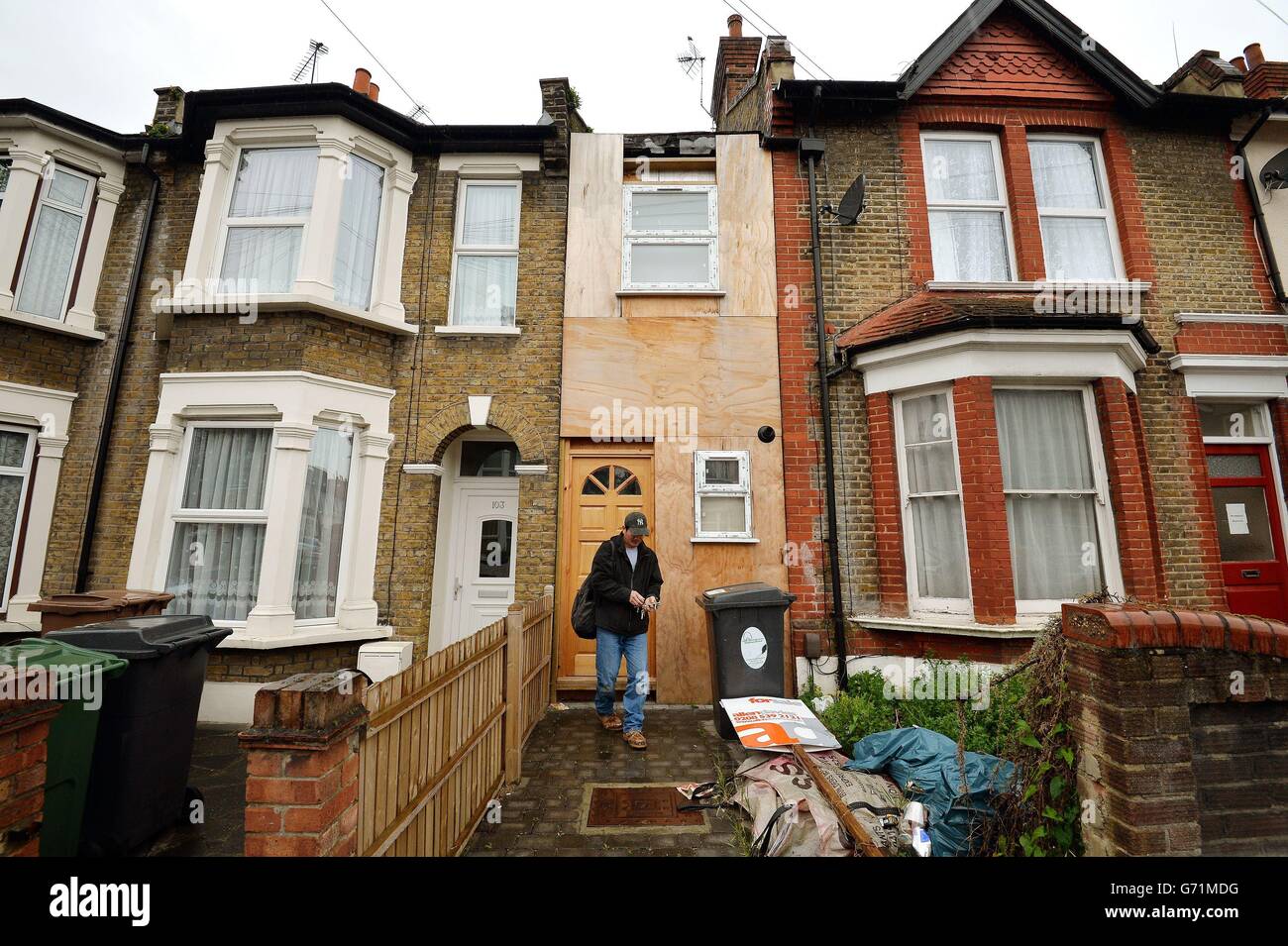 Narrow house London Stock Photo Alamy
