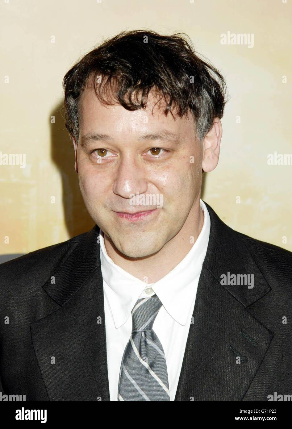 Director Sam Raimi arrives for the premiere of his latest film Spider-man 2, held at the Mann Village theatre, Los Angeles. Stock Photo