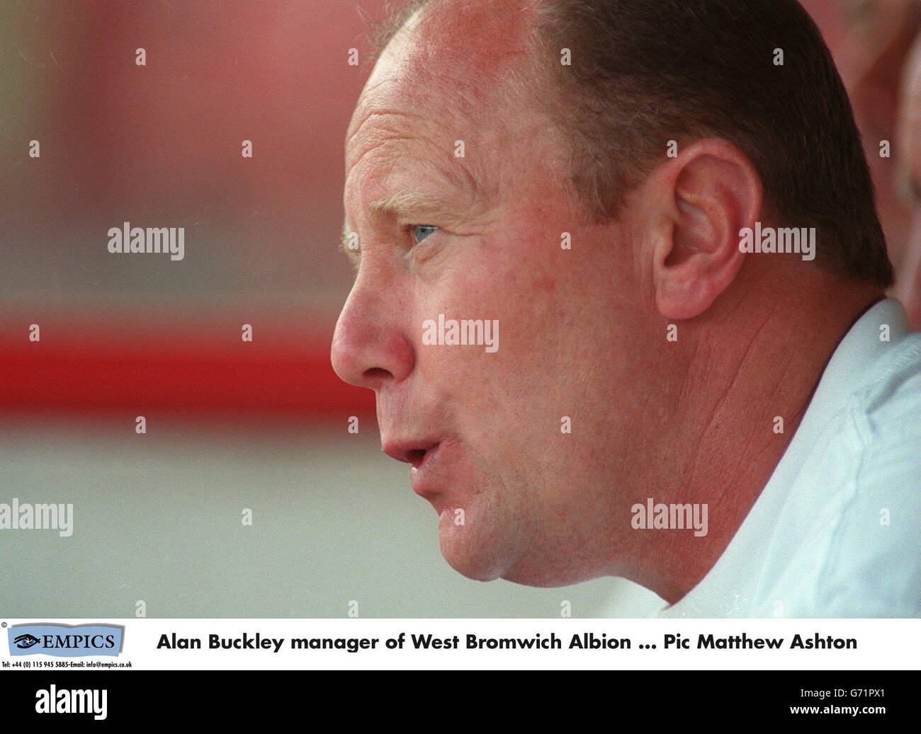 Alan buckley manager of west bromwich albion hires stock photography