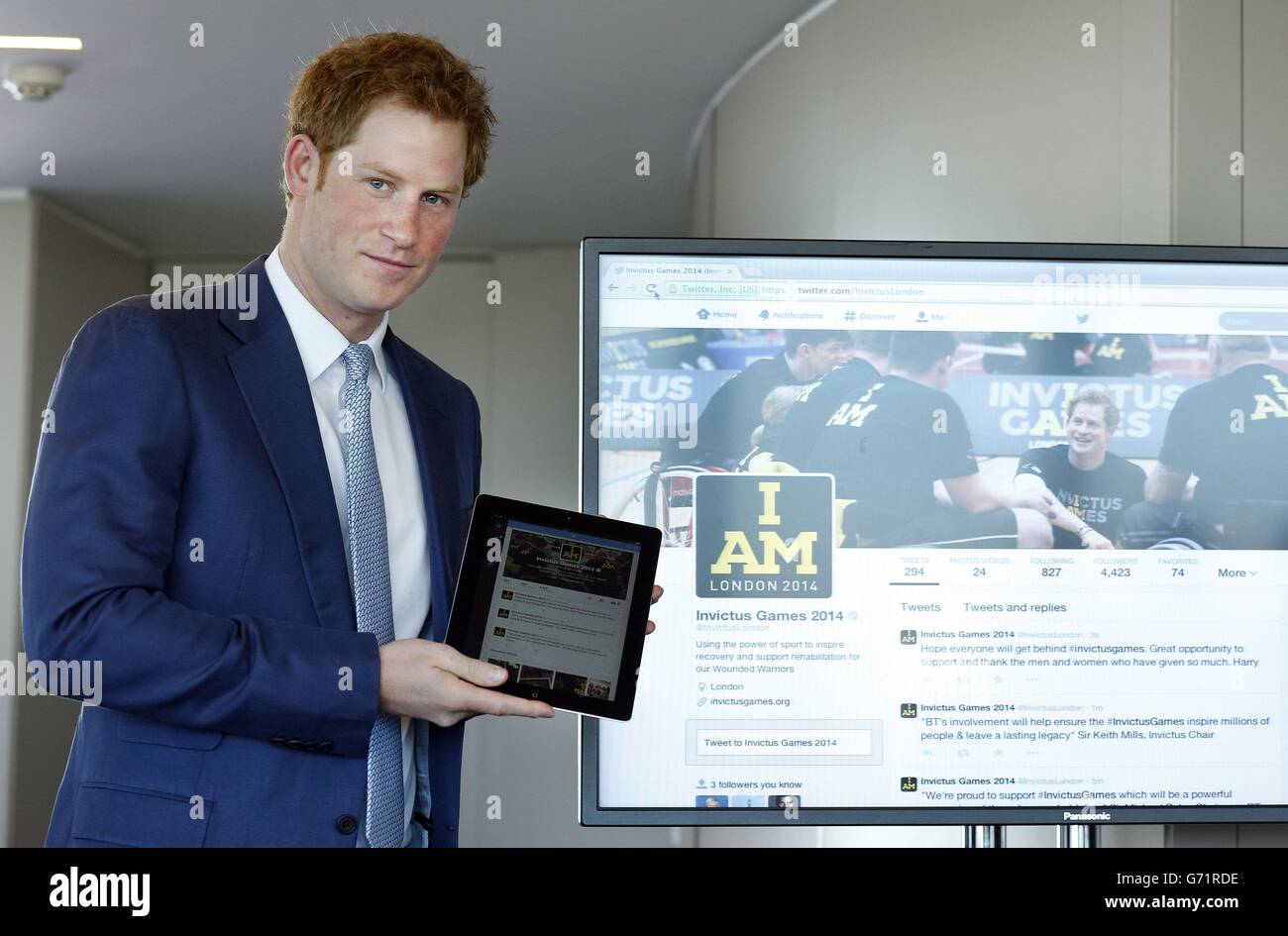 Invictus Games ticket launch Stock Photo Alamy