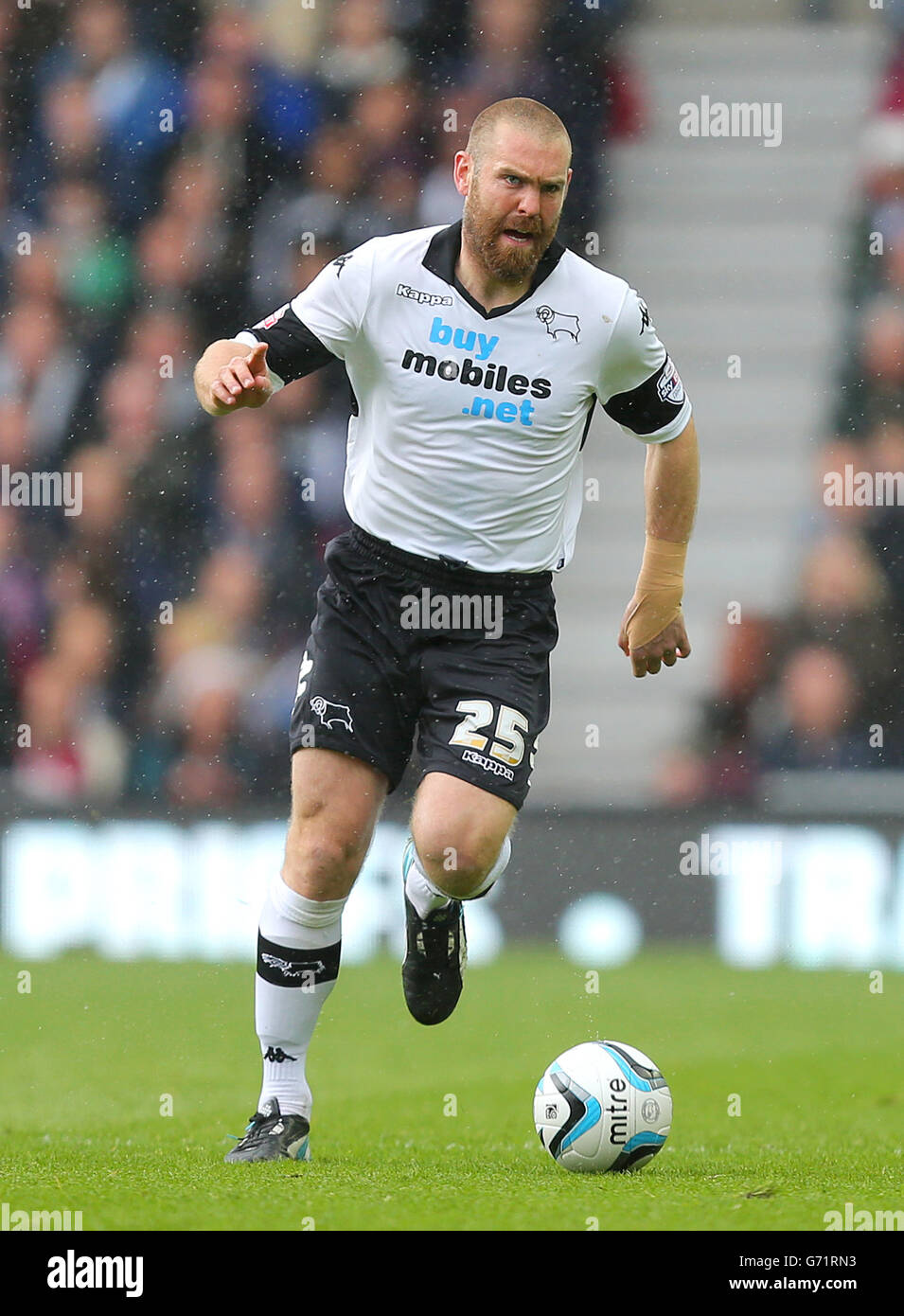 Soccer - Sky Bet Championship - Play-off Semi Final - Second Leg - Derby County v Brighton and Hove Albion - Ipro Stadium. Jake Buxton, Derby County Stock Photo