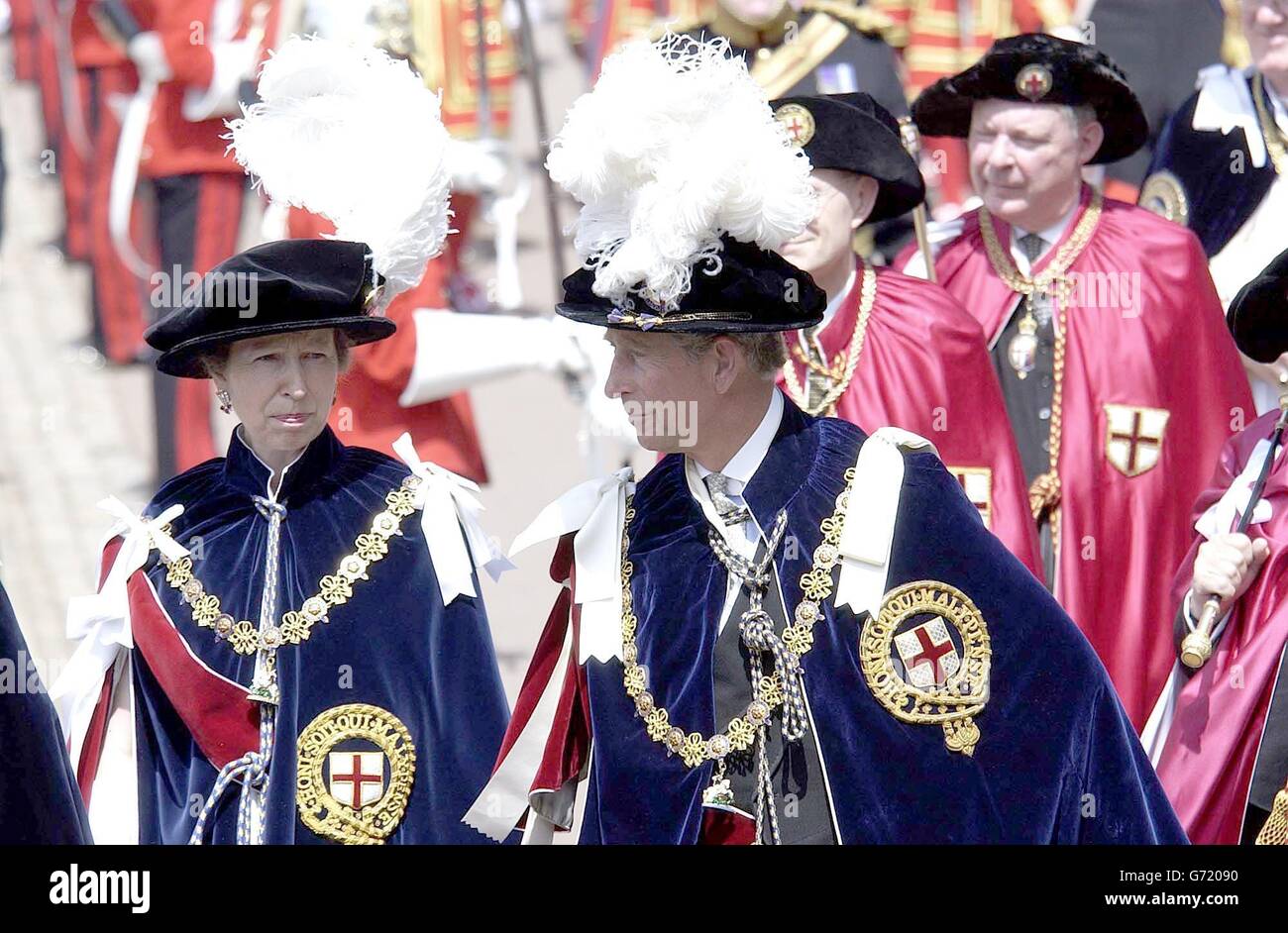 The Order of the Garter ceremony Stock Photo Alamy