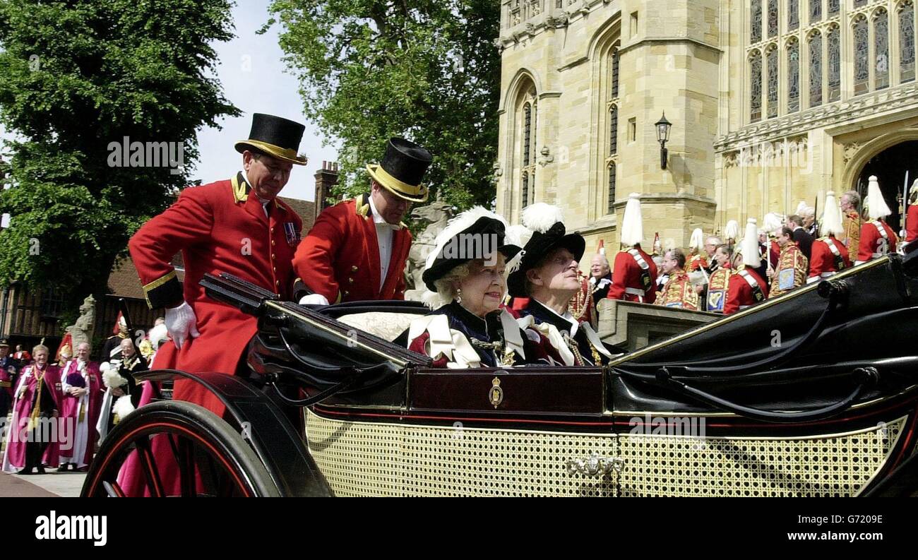 The Order of the Garter ceremony Stock Photo 107608970 Alamy