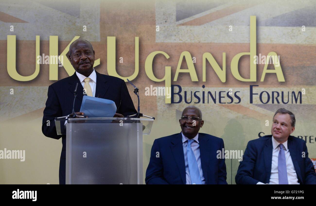 Ugandan minister for foreign affairs centre hires stock photography