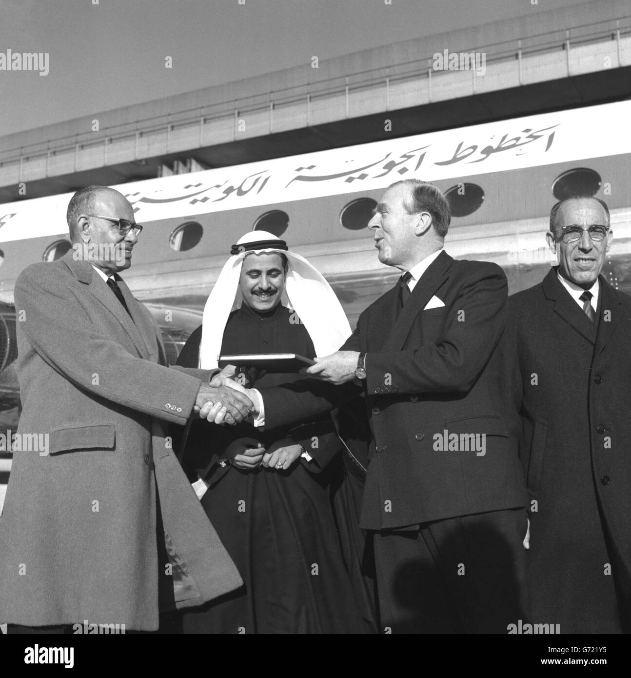 Aviation - Handing Over Ceremony - Comet 4C Aircraft - Hatfield Stock Photo