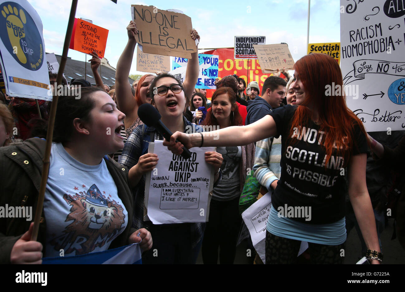 Ukip rally in Edinburgh Stock Photo - Alamy
