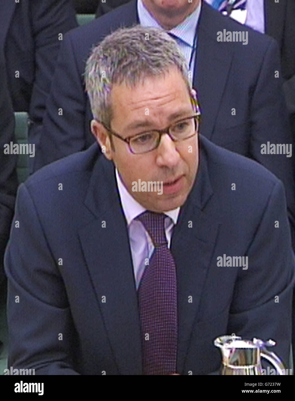 Mene Pangalos, Executive Vice president, Innovative Medicines and Early Development of AstraZeneca PLC, gives evidence to the Business, Innovation and Skills Select Committee in the House of Commons, London on the future of AstraZeneca. Stock Photo