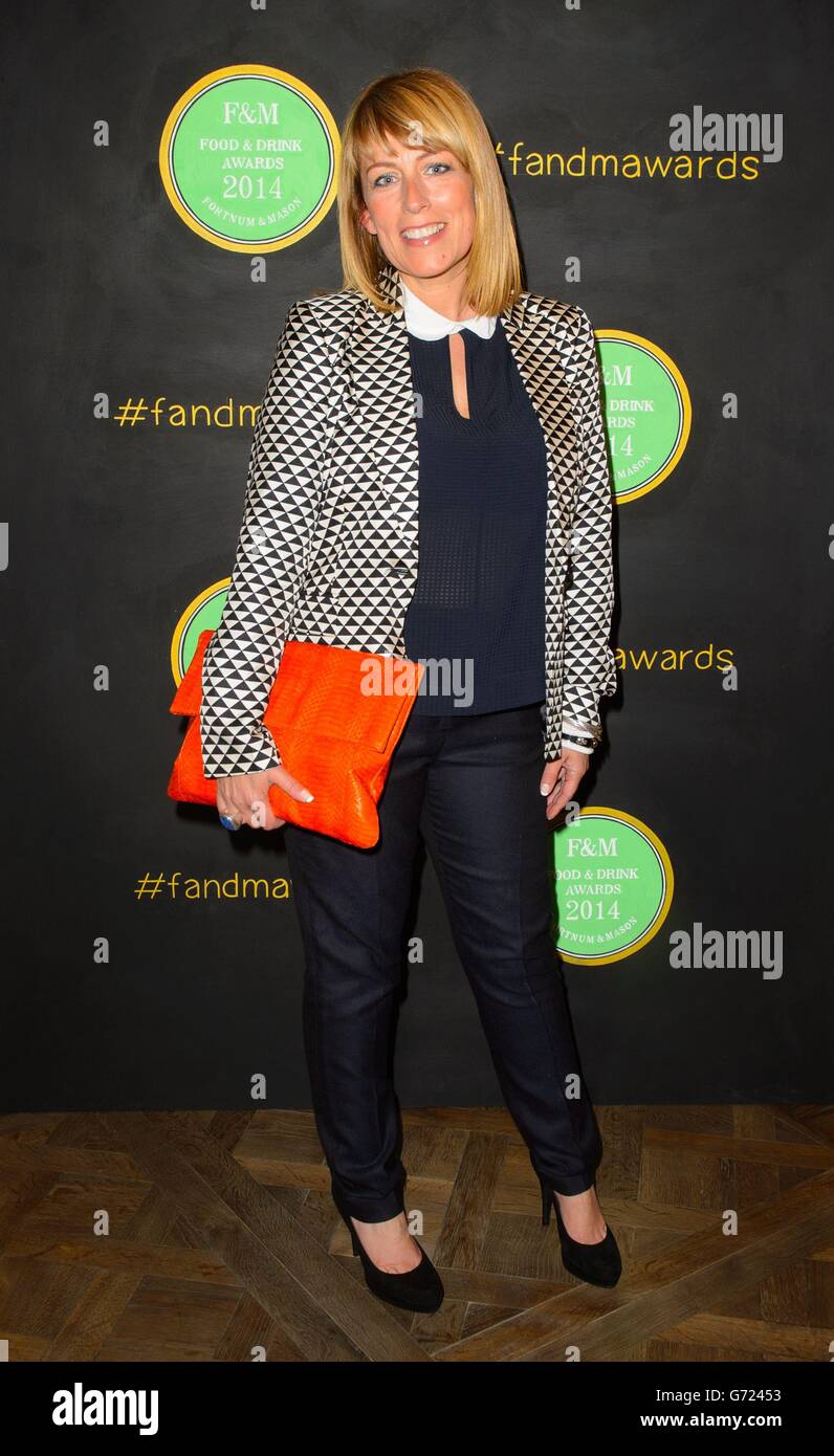 Fay Ripley arriving at the Fortnum & Mason Food and Drink Awards, at ...