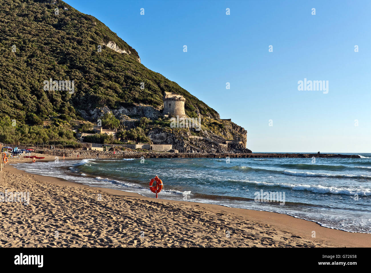Beach of Sabaudia, Circeo National Park, Sabaudia, Latina, Latium, Lazio, Italy, Europe Stock Photo