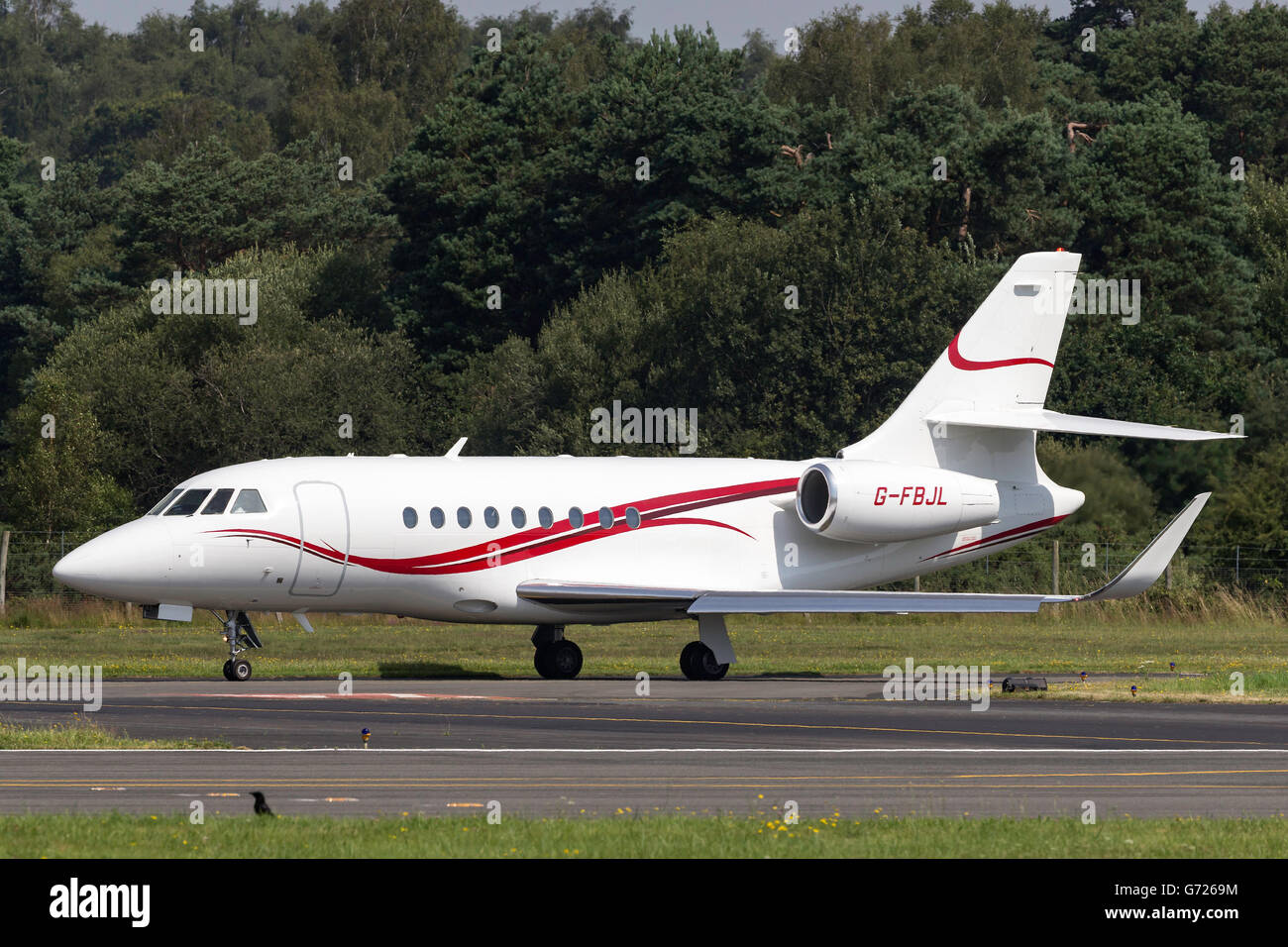 TAG Aviation Dassault Falcon 2000 G-FBJL Stock Photo