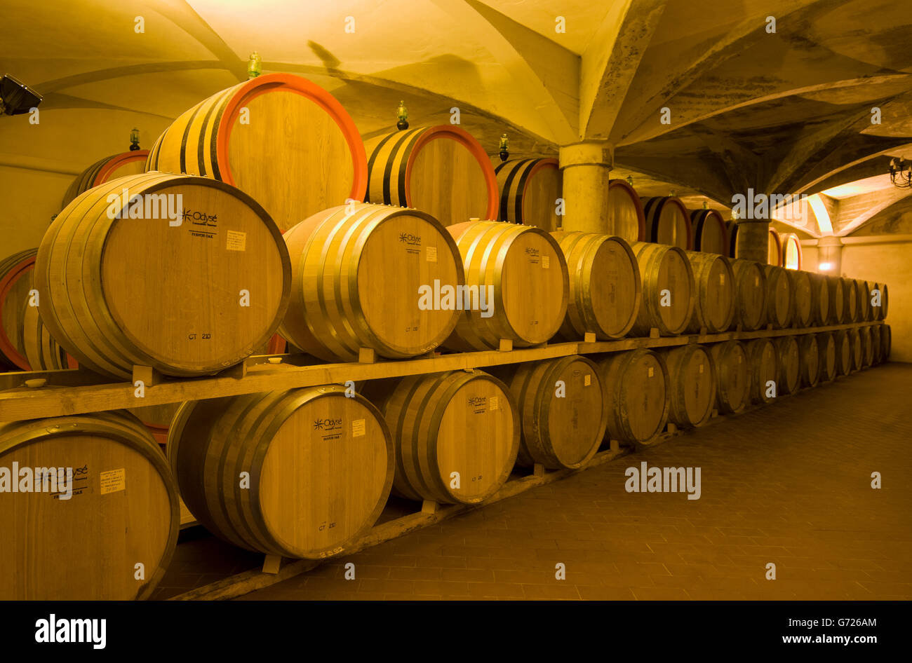 Barrel vaulted wine cellar hi-res stock photography and images - Alamy