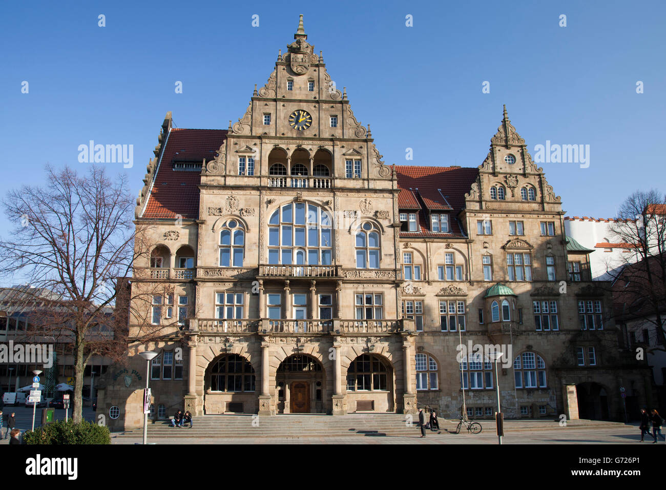 Old town hall, Bielefeld, Ostwestfalen-Lippe region, North Rhine-Westphalia, PublicGround Stock Photo