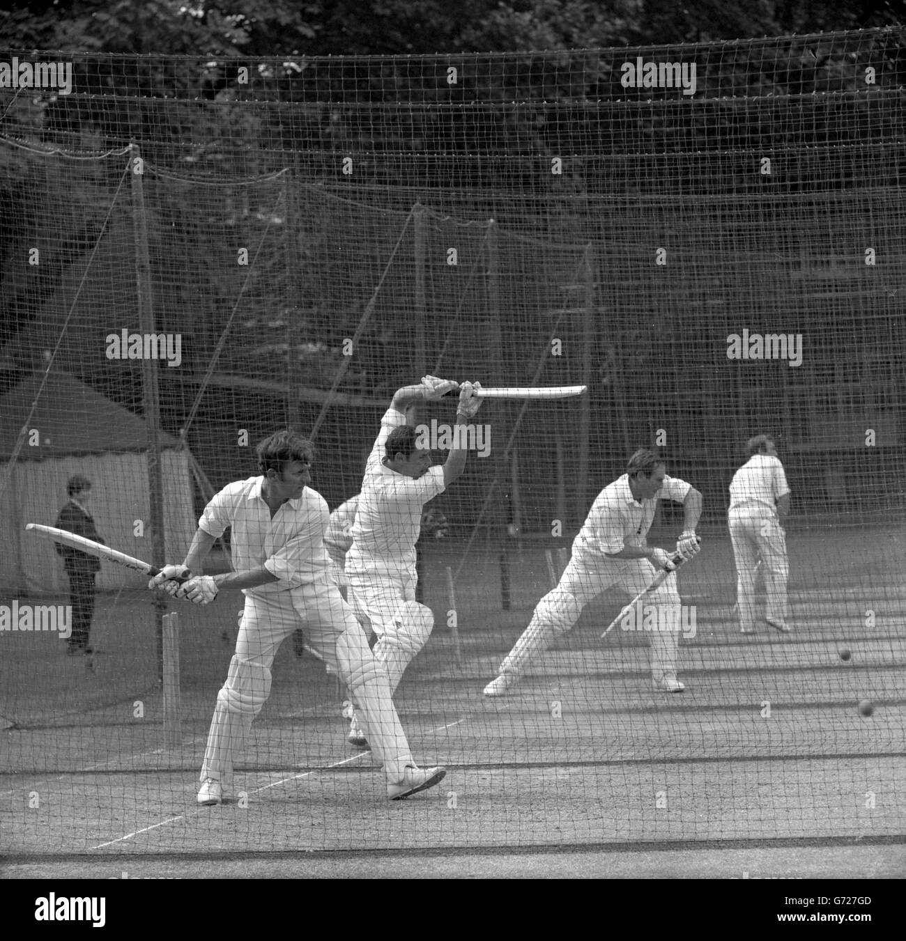 Cricket England Nets Lord's Stock Photo Alamy